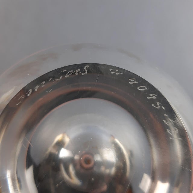 Transparent Crystal Vase, 1970s For Sale - Image 9 of 11