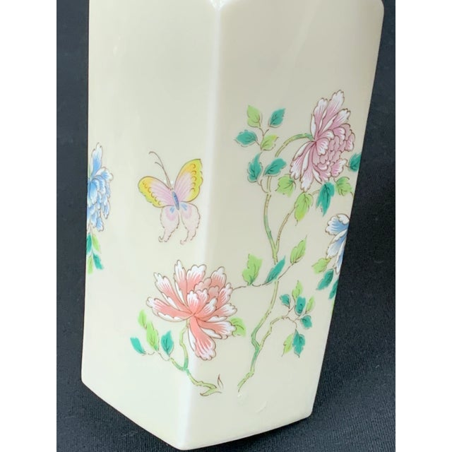 Vintage Cho Cho Chinoiserie Floral Vase For Sale - Image 9 of 11