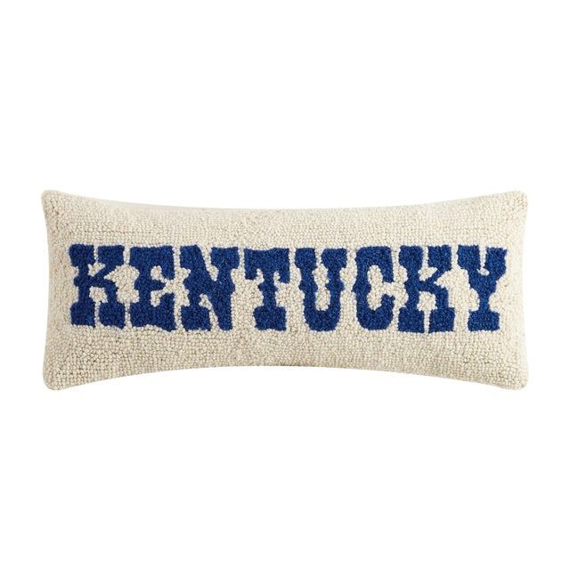 Contemporary Kentucky Hook Pillow, 8" x 20" For Sale - Image 3 of 3