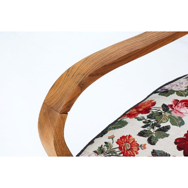 Jindrich Halabala Pair of Halabala Style Lounge Chairs, 1950s For Sale - Image 4 of 13