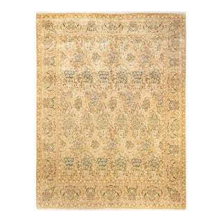 Mogul, One-of-a-Kind Hand-Knotted Area Rug in Yellow, 9' 2" x 11' 10" For Sale