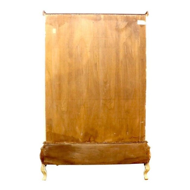 Vintage Niccolini Italia Rococo Floral Carved & Custom Painted Armoire C1940, Attributed For Sale - Image 13 of 15