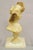 Late 19th Century Antique Victorian Carved Italian Alabaster Woman Bust Statue Att Adolfo Cipriani For Sale - Image 11 of 12