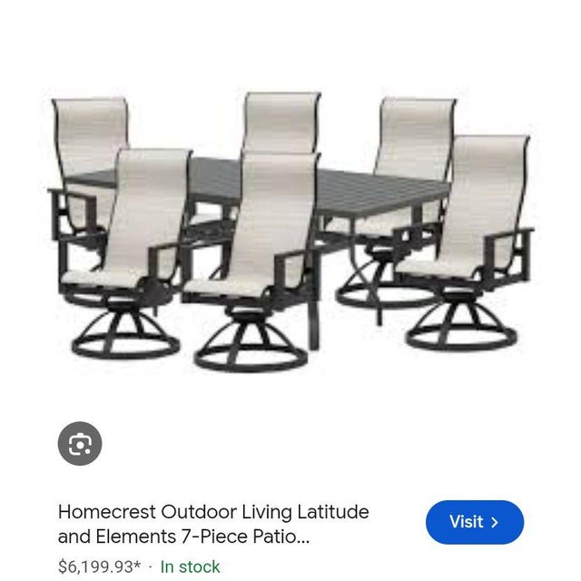 Coastal Transform Your Backyard Into a Luxury Resort Oasis With This Premium Patio Set From Homecrest Outdoor Living. For Sale - Image 3 of 12