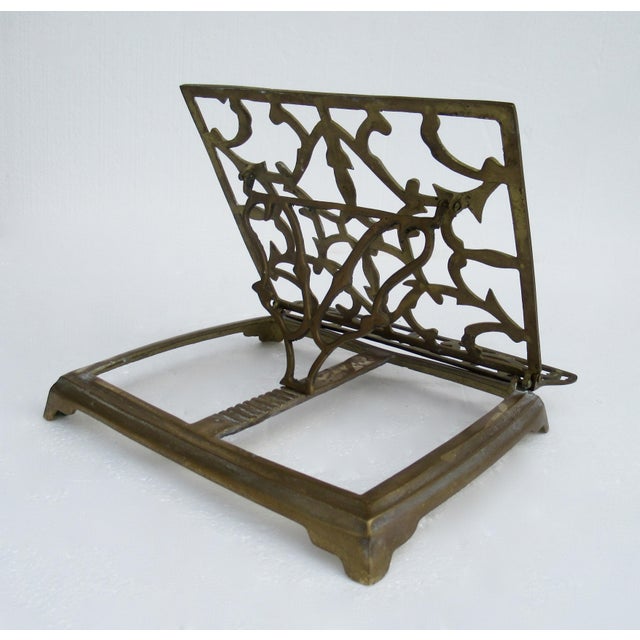 Vintage Ornate Brass Book Holder Chairish