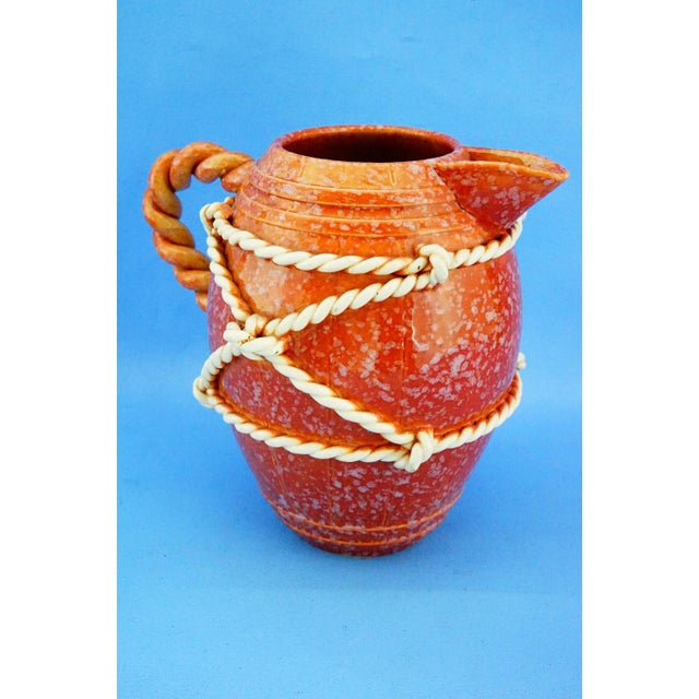 Vintage Ceramic Service with Jug and Glasses by La Colonnata Sesto Fiorentino, 1920s, Set of 7 For Sale - Image 9 of 18