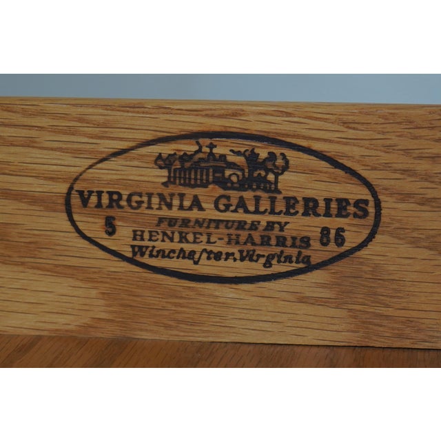 1980s Henkel Harris 3 Piece Cherry Queen Anne Highboy For Sale - Image 16 of 17