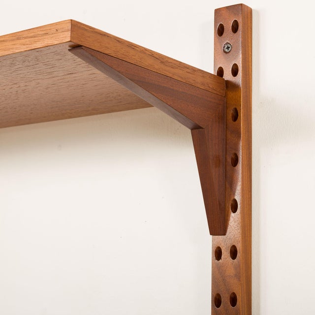 Brown Vintage Shelving Unit with Desk by Poul Cadovius for Cado, 1960s For Sale - Image 8 of 10