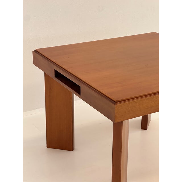 Wood Vintage Square Dining Table, 1970s For Sale - Image 7 of 18