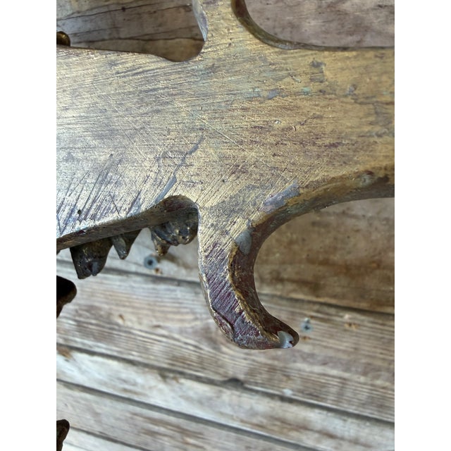 Pair Regency Vintage Gilt Acanthus Leaf Wall Brackets / Plate or Picture Mounts For Sale - Image 11 of 12
