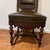 An Antique High-Back Side Chair or Small Throne Chair, in a Spanish Renaissance, Jacobean, or Louis XIII Style From the 19th Century. For Sale - Image 4 of 12