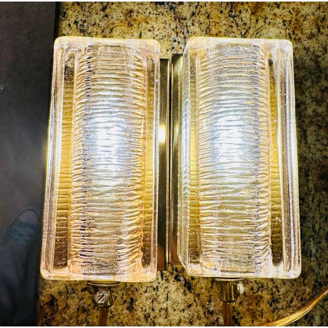 1960's Danish Vitrika Mini Gold Wall Sconces - A Pair For Sale - Image 11 of 12