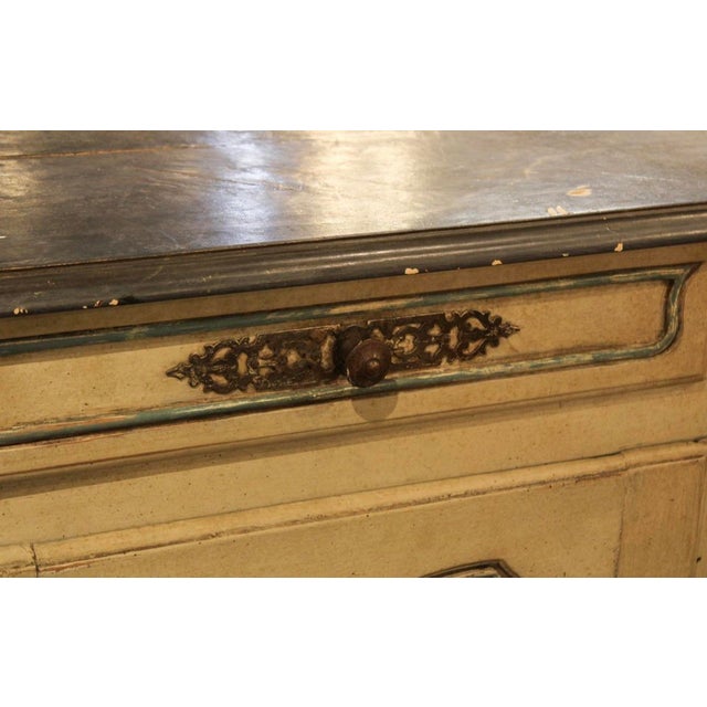 French Provincial 19th Century Painted Buffet For Sale In Atlanta - Image 6 of 7