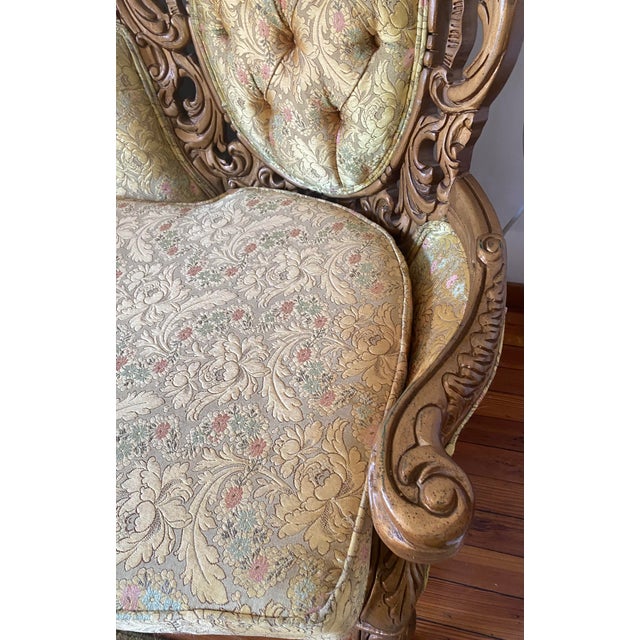 1990s 1990s French Rococco Sofa Set For Sale - Image 5 of 18