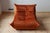 Amber Orange Velvet Togo Lounge Chair with Pouf and 3-Seat Sofa by Michel Ducaroy for Ligne Roset, Set of 3 For Sale - Image 6 of 13