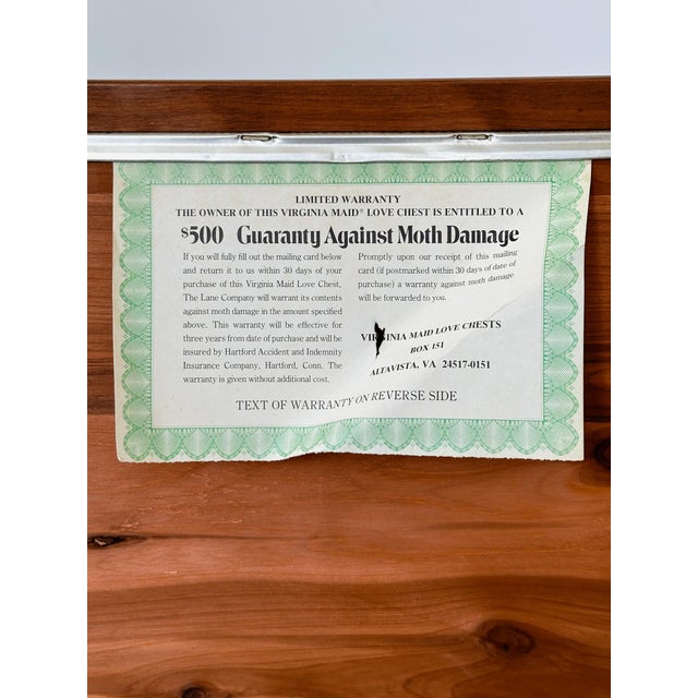 1960s Virginia Maid by Lane Cedar Chest For Sale - Image 13 of 15