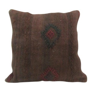 Handwoven Turkish Kilim Pillow Cover For Sale