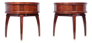 French Art Deco Side Cabinets, 1930s, Set of 2