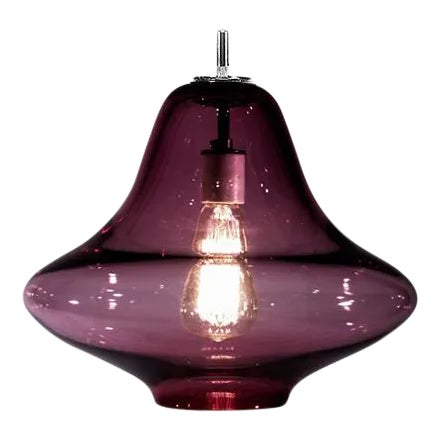 Venus Pendant Light from the Versuvius Collection in Lilac For Sale