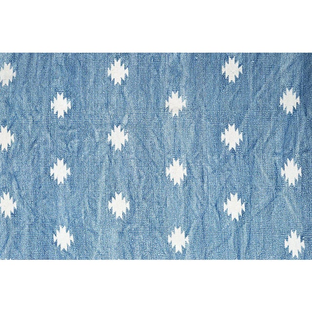 Casa Cosima Iris Rug, 9x12, Blue & White For Sale - Image 4 of 5