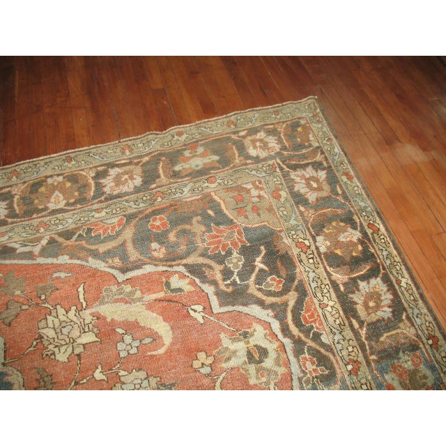Zabihi Collection Antique Persian Tabriz Rug - 9' x 12'4" For Sale - Image 4 of 6