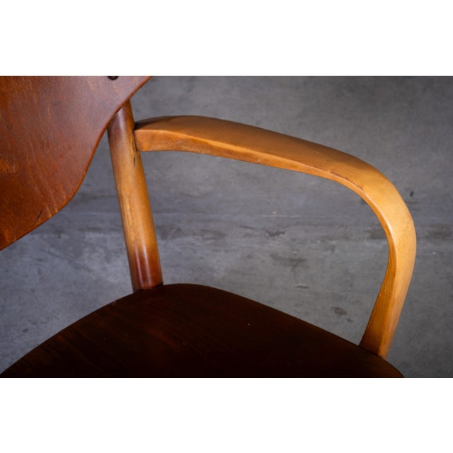 Wood Model 2280 Armchair by Magnus Læssøe Stephensen for Fritz Hansen, 1950s For Sale - Image 7 of 9