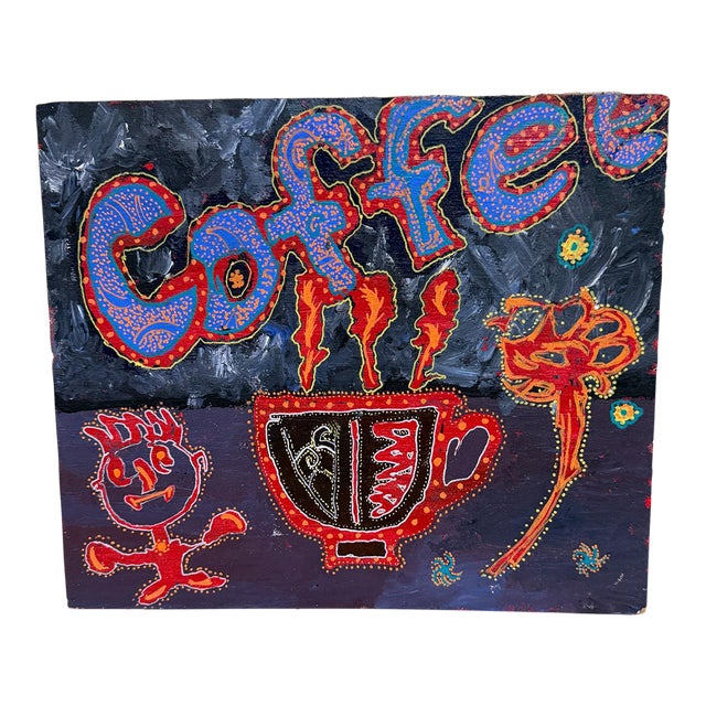1990s Artwork Hot Coffee Painting For Sale