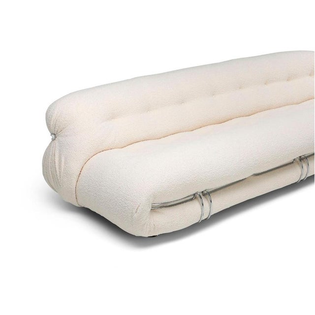 Modern Italian Soriana Three-Seater Sofa by Tobia Scarpa for Cassina For Sale - Image 3 of 13