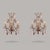 Three-Light Louis XV Style Wall Sconces in Gilt Iron with Glass Beads and Crystal Drops, 1930s, Set of 2 For Sale - Image 9 of 9
