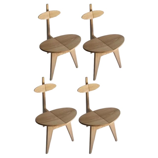 Feuille Chairs by Eloi Schultz, Set of 4 For Sale