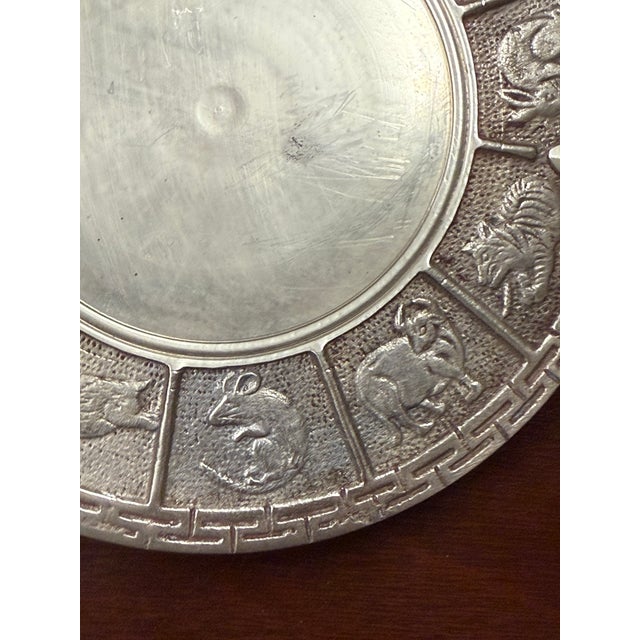 Vintage Brass Zodiac Silent Butler For Sale - Image 4 of 10