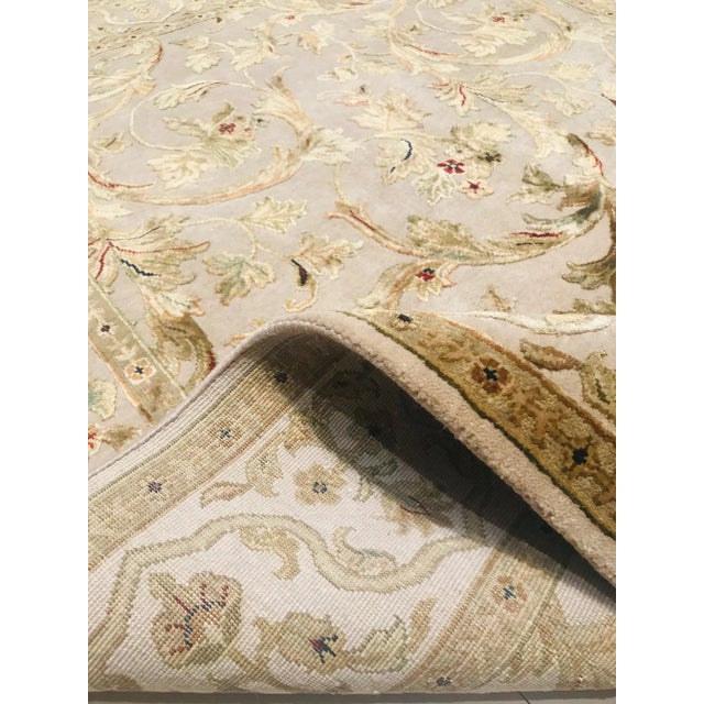 Vintage Hand-Crafted Silk and Wool Carpet, 1980s For Sale - Image 13 of 14