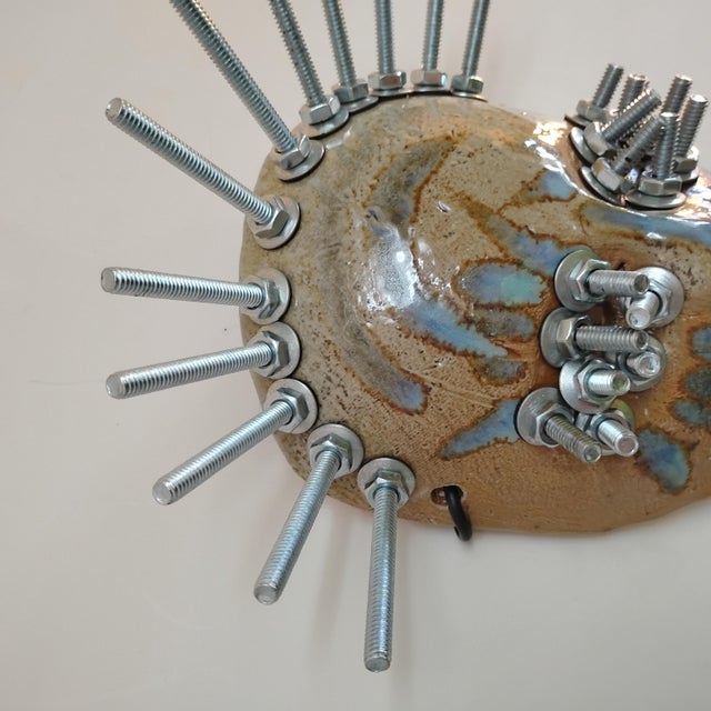 Original Southern Githic Folk Art Mask by Joel Huff Titled "The Ghost of Liberty's Past" For Sale - Image 4 of 9