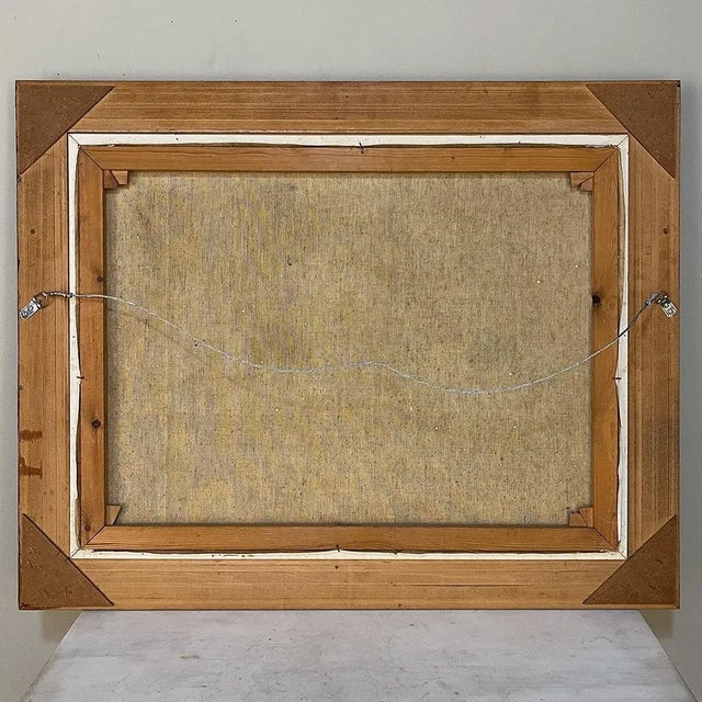 Antique Framed Oil Painting on Canvas by Henri Joseph Pauwels (1903-1983) For Sale - Image 9 of 13