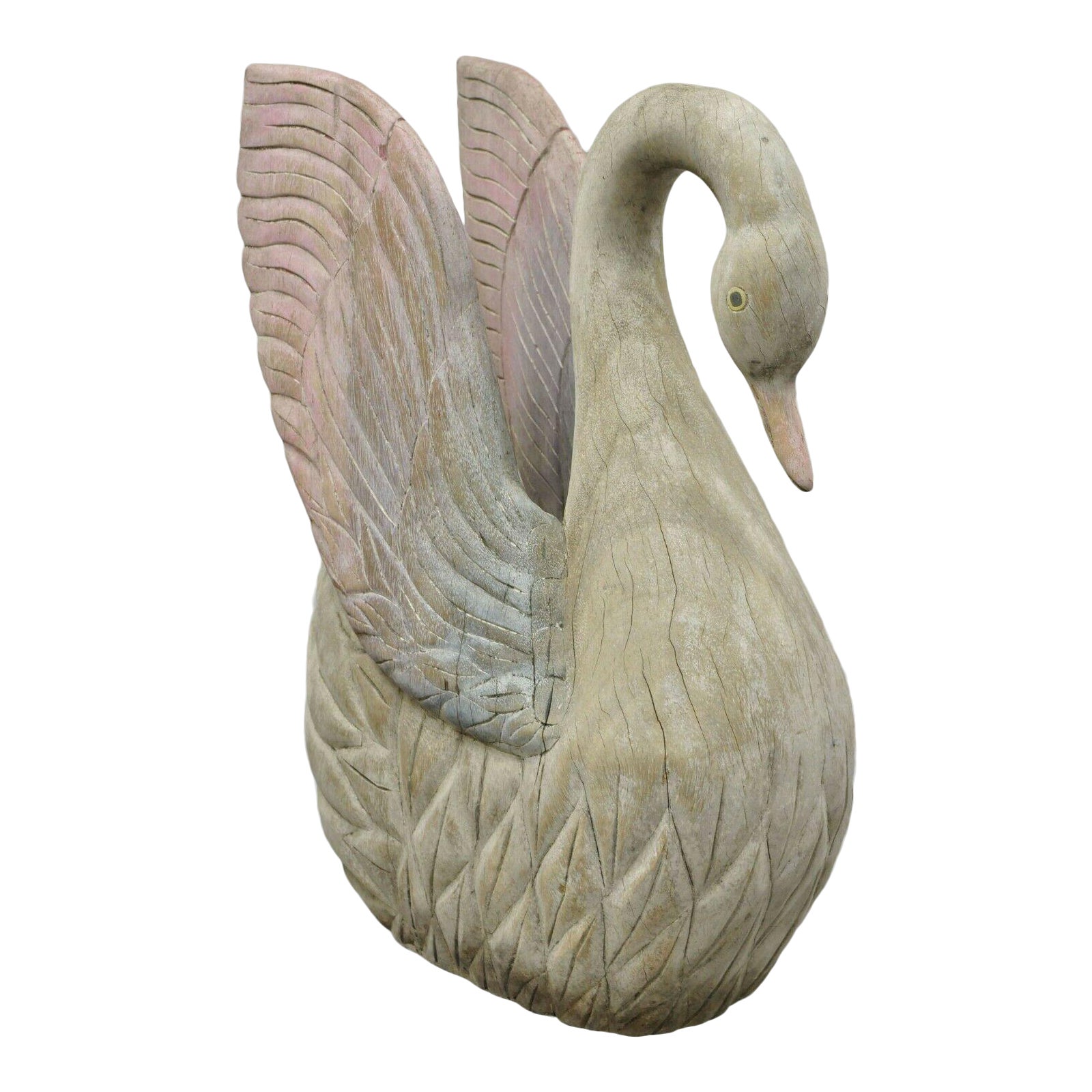 Vintage Regency Swan Statue Figure Chairish