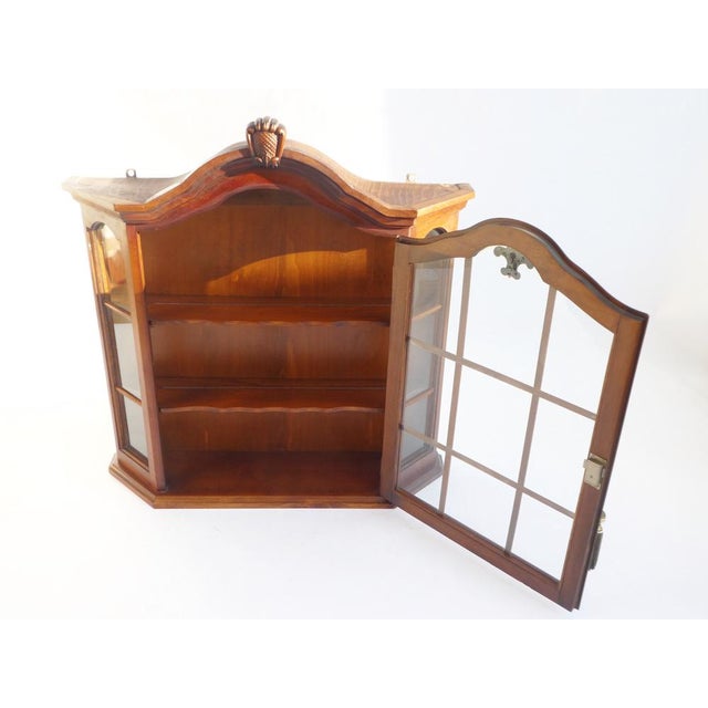 1960s Vintage Wooden Wall Display Apothecary Cabinet, 1960s For Sale - Image 5 of 7