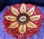 Mid-Century Modern Vintage MCM Pier 1 Carynthum Red Flower Petal Shaped Salad Dessert Plates - Set of 4 For Sale - Image 3 of 6