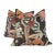 Lee Jofa Leyland Print 22" Pillows in Tobacco For Sale