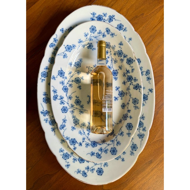 Ceramic Large 1850s Fischer & Mieg Serving Platters - a Pair For Sale - Image 7 of 12