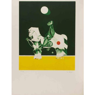 Giovan Battista De Andreis, Knight of the Moon, Etching, 1990s For Sale