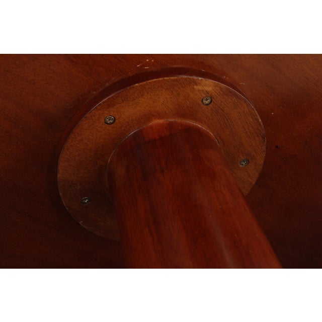 Pair French Empire Style Round Mahogany Lamp Tables For Sale - Image 14 of 14