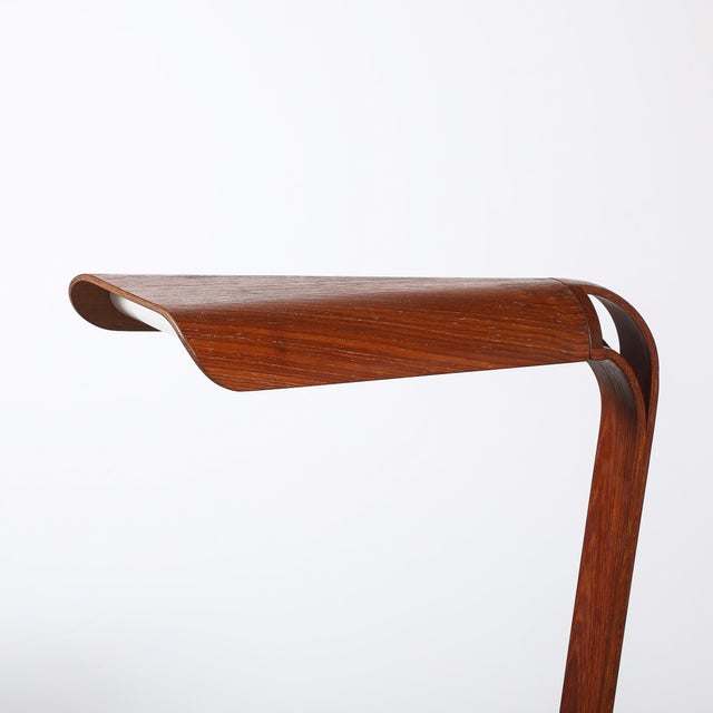 This Mid-Century Modernist sculptural floor lamp, crafted in Denmark circa 1950, is a masterful example of Scandinavian...