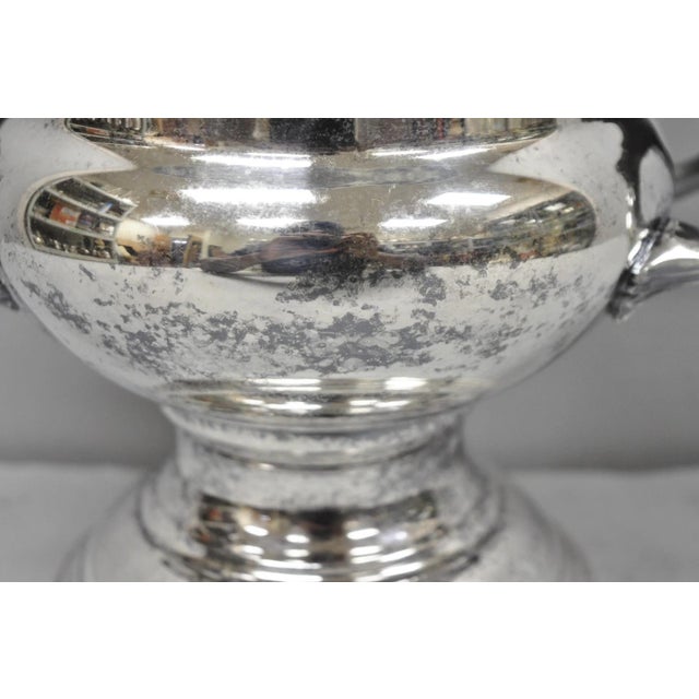 Metal Vintage Victorian Silver Plated Trophy Cup Urn Champagne Chiller Bar Ice Bucket For Sale - Image 7 of 16