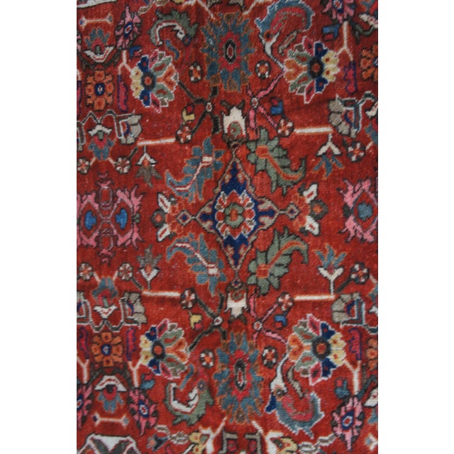 Large Vintage Hand Knotted Oriental Geometric Wool Area Rug Carpet 10' X 14' For Sale - Image 10 of 12