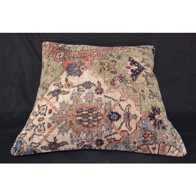 Here i am listing a 100% Handmade double knotted rug pillow cover, made from Vintage rug This’s a modern design and...