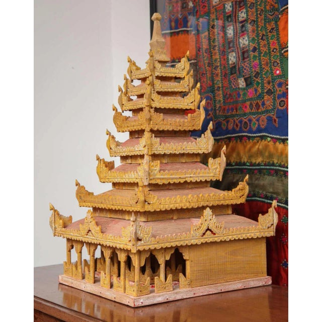 Wood Miniature Thai Temple For Sale - Image 7 of 13