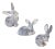 Garden Rabbit Figurine (Set of 3) For Sale