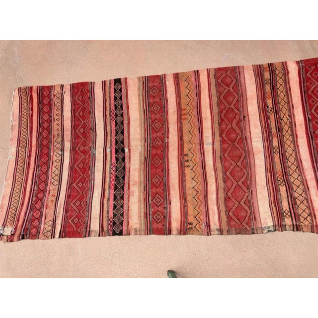 Moroccan Vintage Kilim Tribal Rug, circa 1960's For Sale - Image 12 of 13