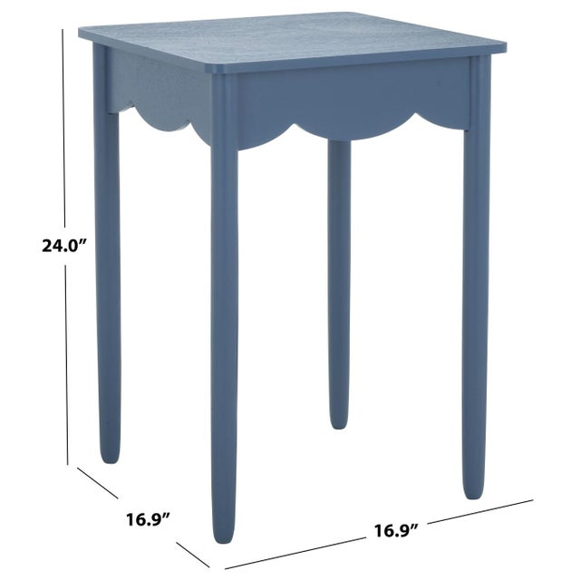Contemporary Paislyn Accent Table in Blue For Sale - Image 3 of 7