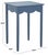 Contemporary Paislyn Accent Table in Blue For Sale - Image 3 of 7